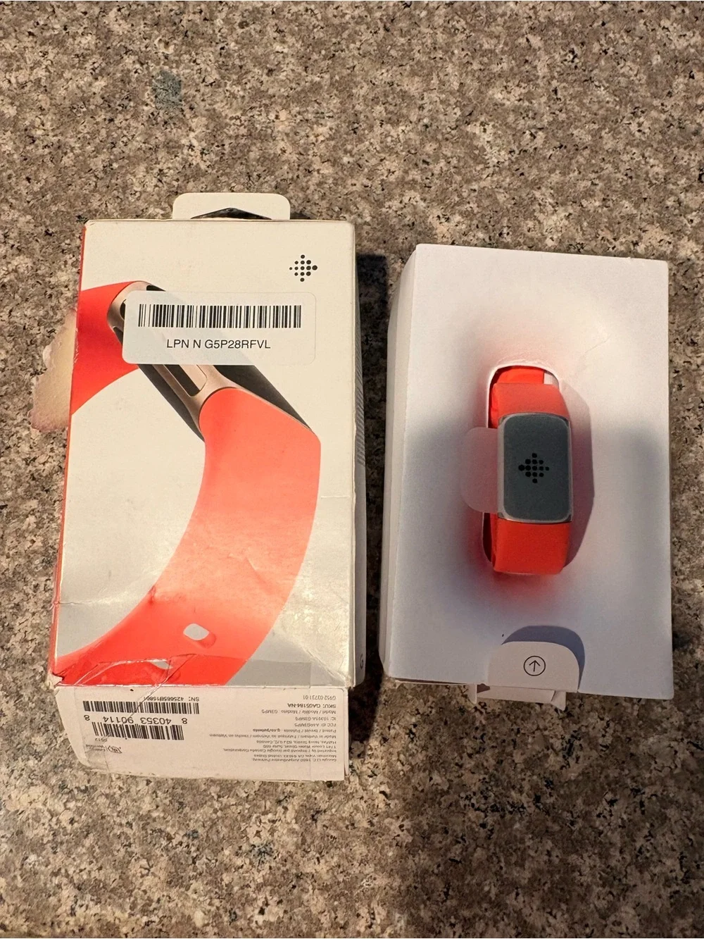 fitbit Charge 6 Fitness Tracker — Coral/Red Band new in box